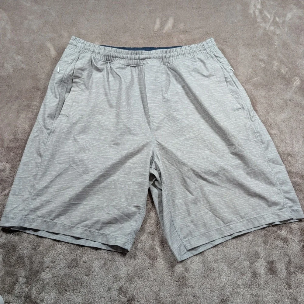 Birddogs Gym Shorts Mens XXL Gray Heathered Lined Athletic Activewear Pockets